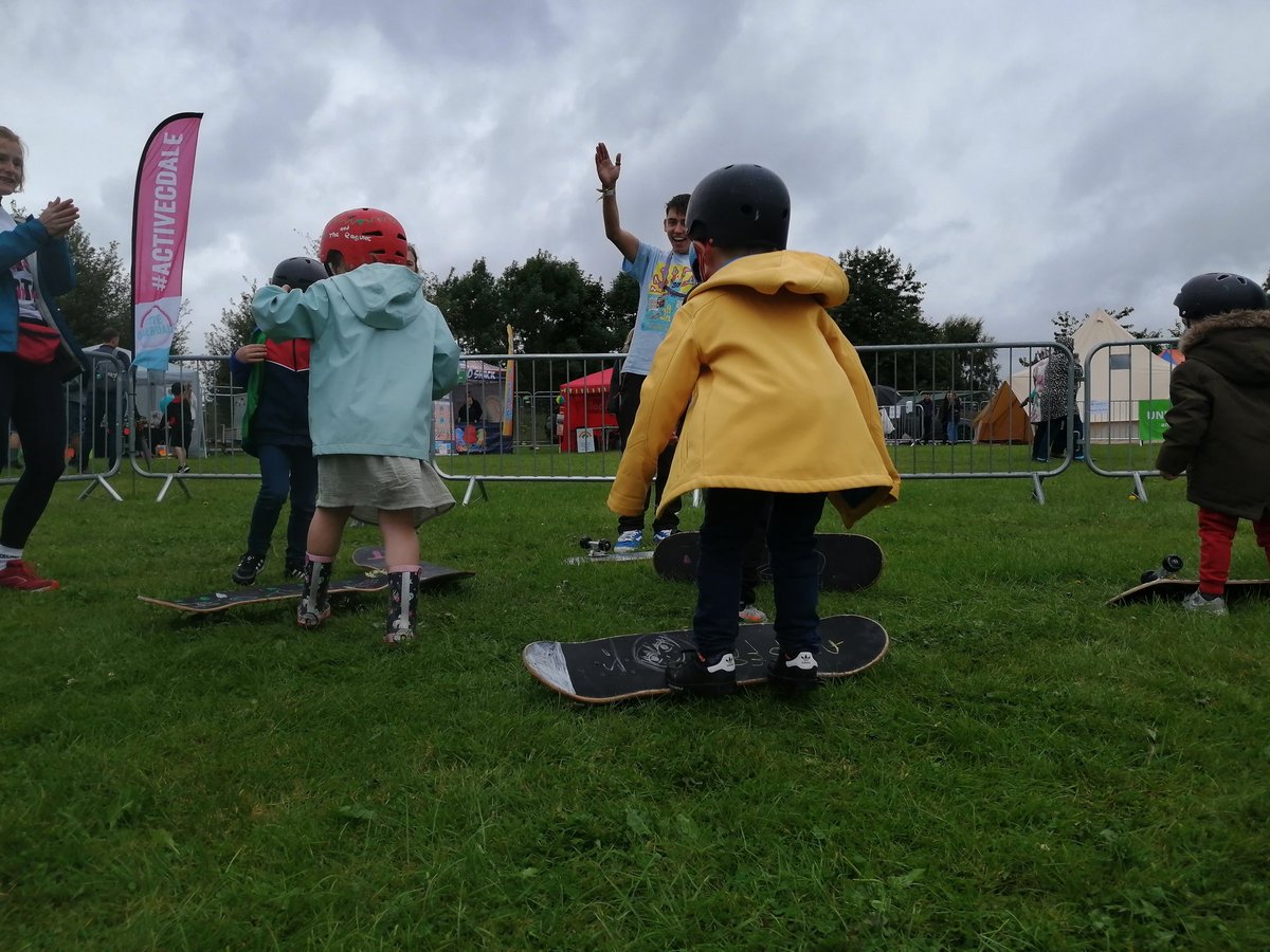 ActiveCdale's tweet photo. 🛹 ACTIVITY ZONE 🛹

Our friends at @SkateItYourself have spent the morning inspiring the next generation of skaters at @Brodstock_ 🙌

We've got plenty more to come in the Activity Zone, including Taekwondo and Netball! https://t.co/Yj2Vthu9VU