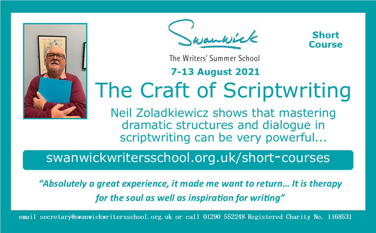 swanwickwriters's tweet photo. ...in addition to memoir, writing believable LGBT+ characters, and even more scriptwriting (plays this time).
2/2
#swanwickwriters #swanwick2021 https://t.co/ucUBfGLALi