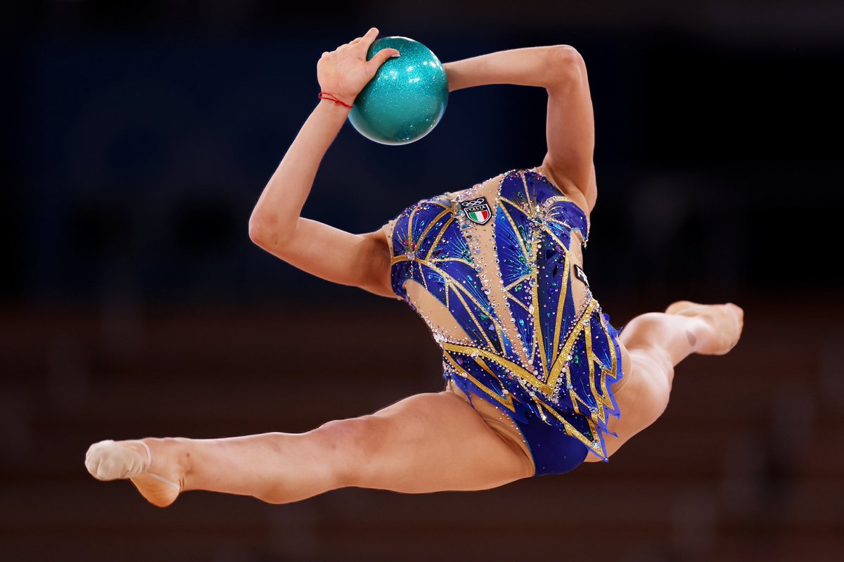 Ball Head - Rhythmic Gymnastics - Milena Baldassarri of Team Italy competes during the Individual All-Around Final on day fifteen of the Tokyo 2020 Olympic Games. #tokyo2020  #gettysport