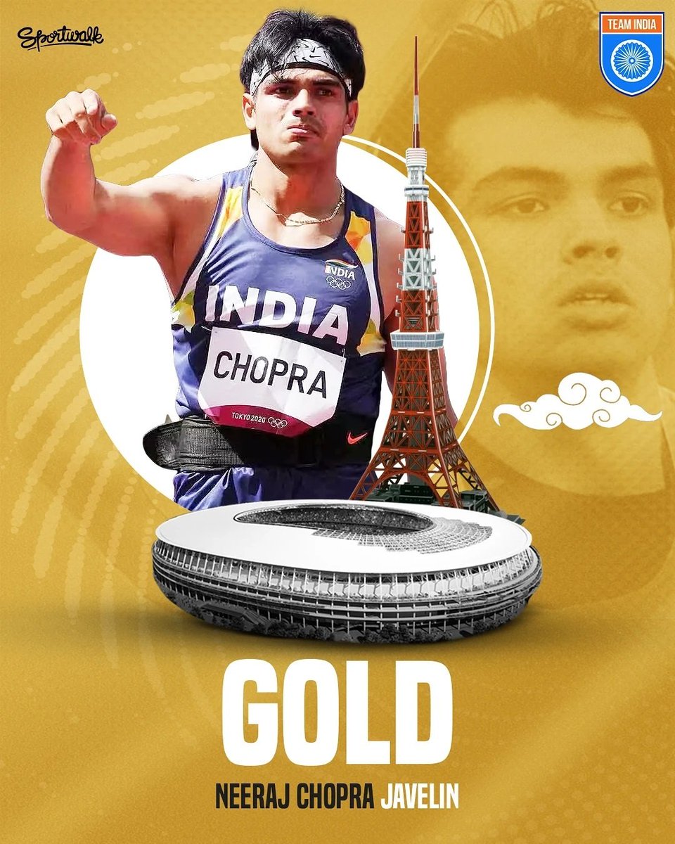 ProdBoss1's tweet image. FIRST GOLD IT IS FOR INDIA❤️🇮🇳✨

#NeerajChopra #Cheer4India #Olympics2020 #Tokyo2020 #Olympicsindia