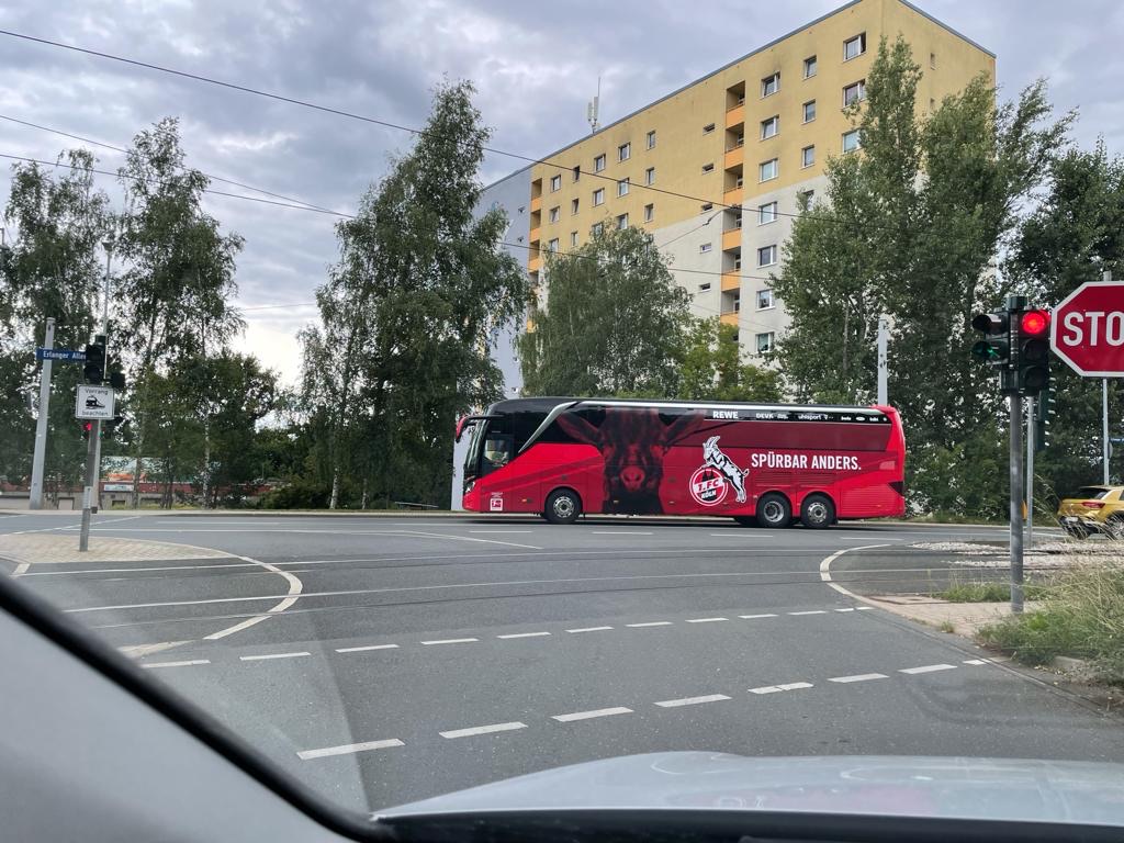 Anakain's tweet photo. angekommen in #Jena #Effzeh https://t.co/IX4OfphjS5