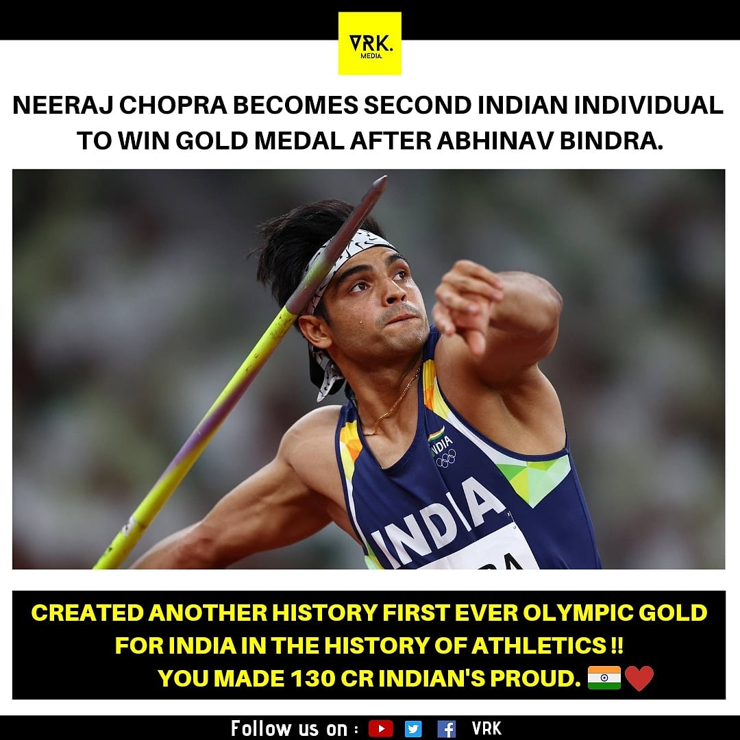 VRK____'s tweet photo. One of the most significant days in the history of Indian sports.

#neerajchopra💪🏻😘
#javelinthrow #नीरज_चोपड़ा #neerajchopra #neerajchoprajavelinthrow #neerajchopra🥇 #neerajchopra #नीरज #नीरजचोपड़ा #tokyoolympics #goldforindia
#NeerajChopra https://t.co/l3IHtrrnAE