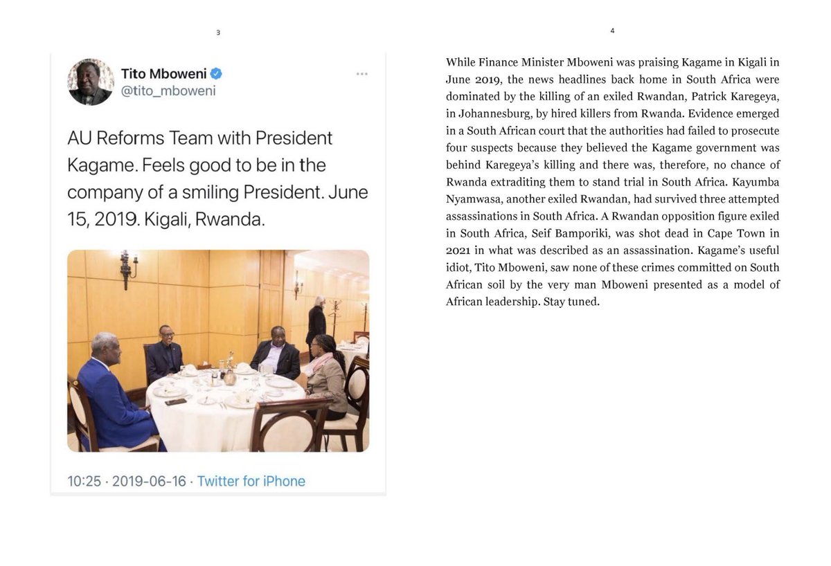 #Rwanda dictator #PaulKagame’s South African Propagandist,Tito Mboweni, Crashes Out of the Ramaphosa Government

medium.com/@david.himbara…

<a href="/News24/">News24 🇿🇦</a> <a href="/CyrilRamaphosa/">Cyril Ramaphosa 🇿🇦</a> <a href="/PresidencyZA/">The Presidency 🇿🇦</a> <a href="/SundayTimesZA/">Sunday Times</a> <a href="/TimesLIVE/">Times LIVE</a> <a href="/mailandguardian/">Mail & Guardian</a> <a href="/The_EastAfrican/">The EastAfrican</a> <a href="/TheStar_news/">The Star</a> <a href="/DailyNewsSA/">Daily News</a> <a href="/TheCitizen_News/">The Citizen News</a>