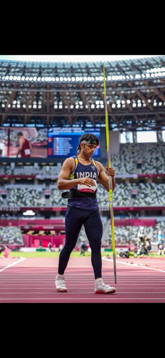 divyaaa2003's tweet photo. NEERAJ CHOPRA WINS FIRST GOLD AT TOKYO OLYMPICS
CHOPRA TOPPED THE MEN'S JAVELIN THROW SCOREBOARD THROW OF 87.58 METRES. THIS IS THE FIRST GOLD MEDAL IN ATHLETICS FOR INDIA AFTER ALMOST 100 YEARS #NeerajChopra #nssggmsciencecollege #goldmedal #hamaravictorypunch #Olympicsindia https://t.co/4rOf9MwXFS