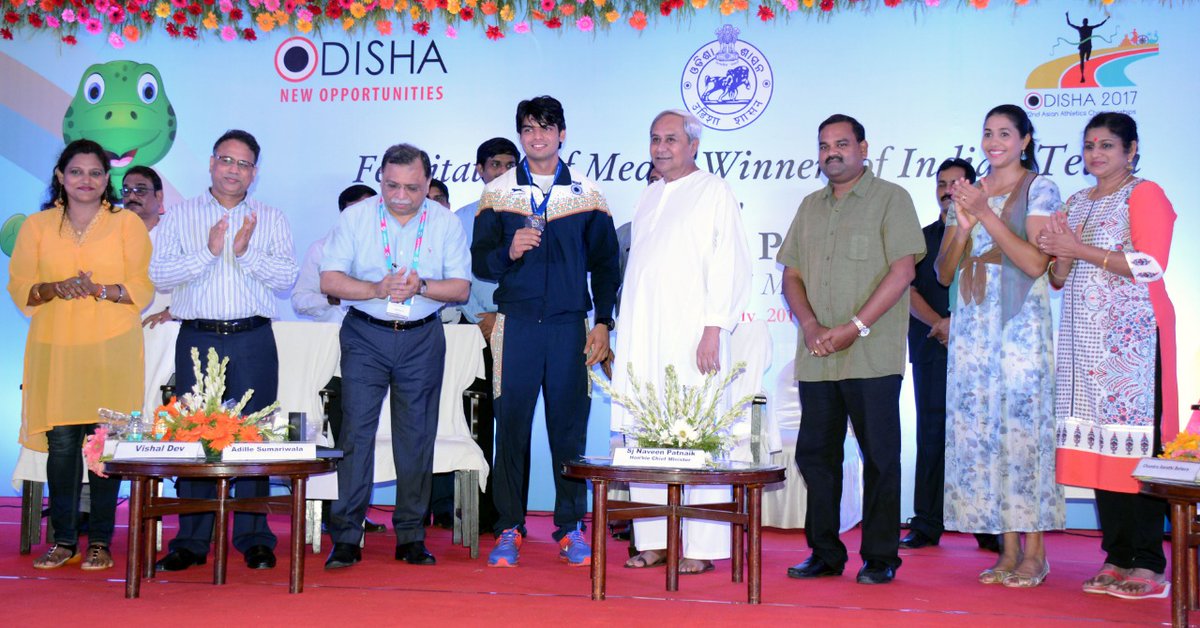 Naveen_Odisha's tweet photo. A golden throw!

Congratulations #NeerajChopra on historic first-ever track &amp; field #Gold medal for India in #Javelin throw at #Tokyo2020. The country is so proud of you. With this, you took India to its highest ever medal tally at the #Olympics. You will inspire generations. https://t.co/fQ5TAeI7Bg
