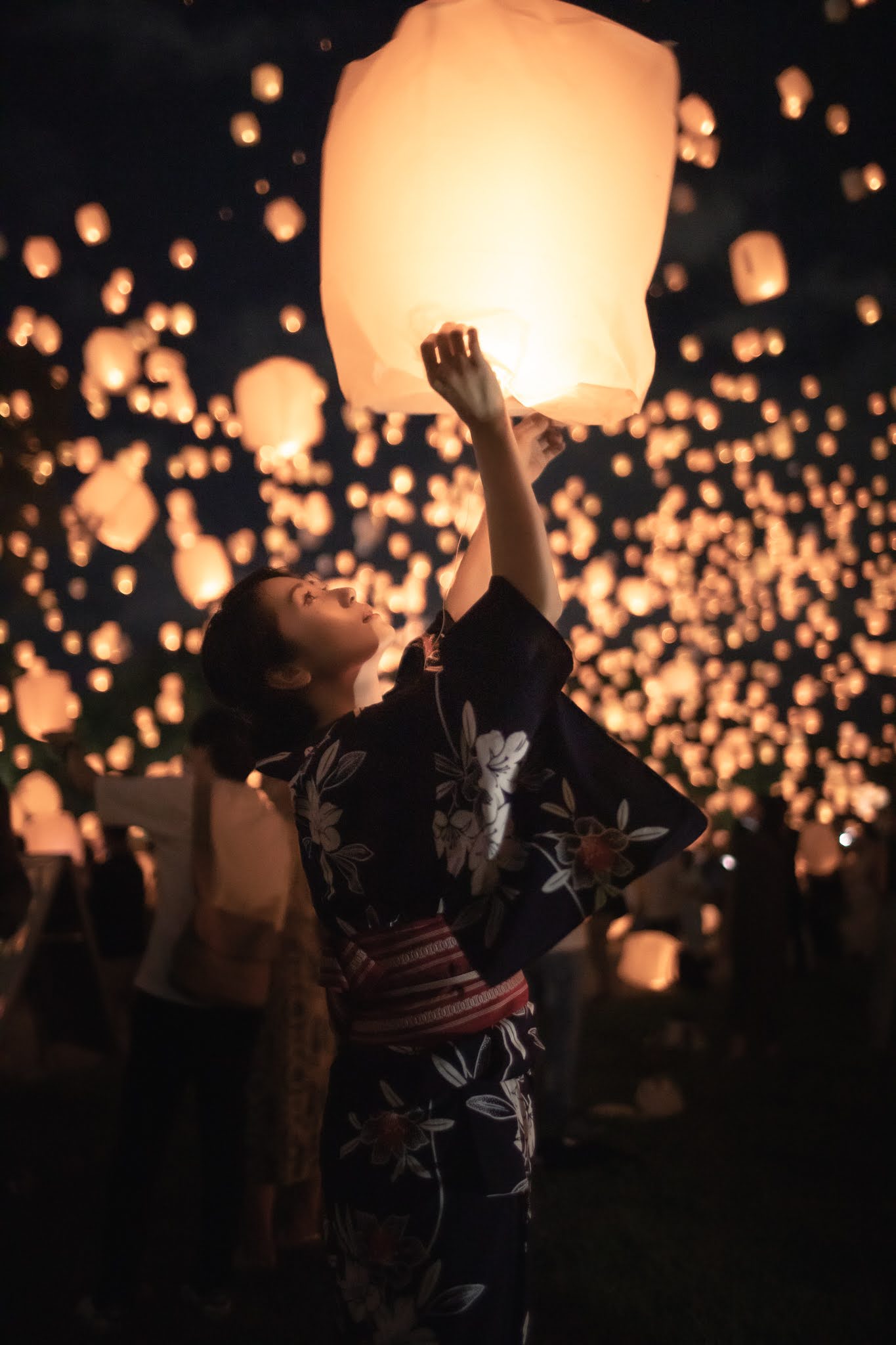 七夕スカイランタン祭り京都2枚