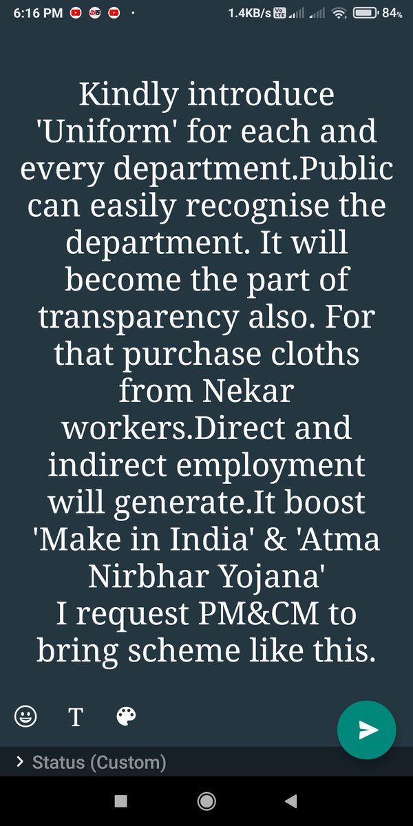 advaya_ram's tweet photo. @narendramodi @BSYBJP @BSBommai I request Our beloved Prime minister to implement schemes for nekars to generate direct and indirect employment opportunity to the Rural Citizens. #MyHandloomMyPride https://t.co/iftHAfDgfM