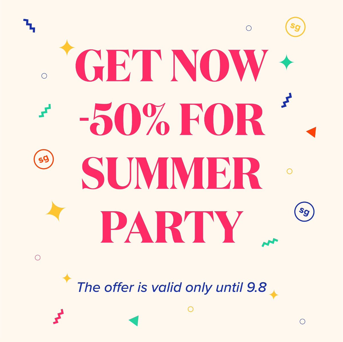 Be an early bird !🐣
Only until 9.8 we offer -50% discount for 20 first registrations on Summer Party 2021 ticket. #StartupGrindHelsinki SUMMER PARTY 2021 is a GEM 💎

✅ Reserve a spot here 👉 bit.ly/2V4QlPi 
Use the code: First_20_Free to get the discount 🥳