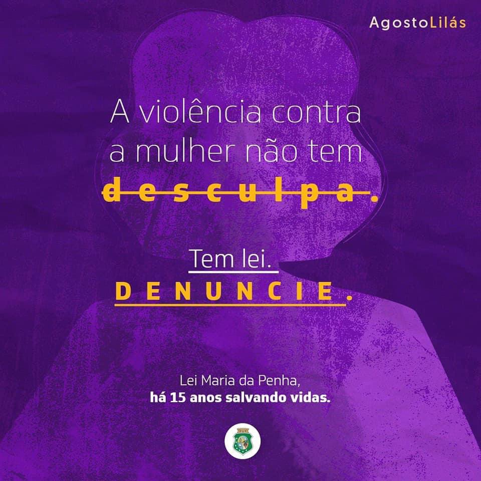 CamiloSantanaCE's tweet photo. 15 anos da Lei Maria da Penha, o principal marco legal no enfrentamento à violência contra a mulher. Se você é vítima de agressões físicas ou psicológicas, denuncie pelo número 180. O Governo do Estado também disponibiliza assistência na Casa da Mulher Brasileira… https://t.co/fwuJmf3E7L
