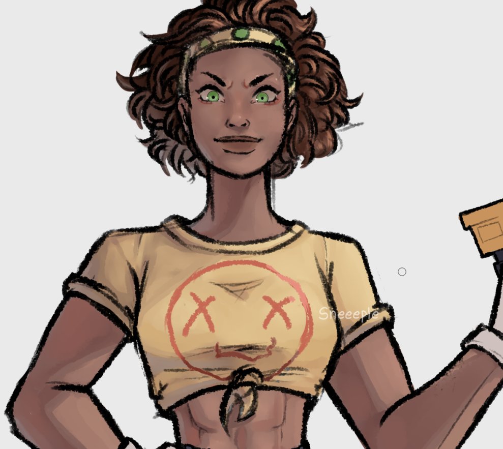 Sneeeple's tweet photo. wip engineer girl https://t.co/ed92a8PD03