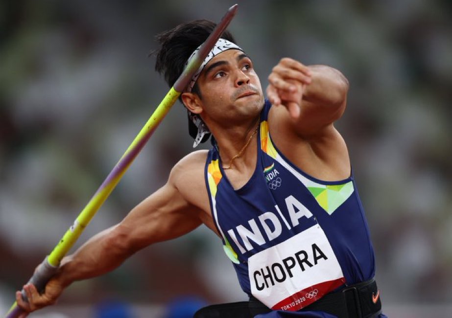 thekjgeorge's tweet photo. Heartiest congratulations to @Neeraj_Chopra1 for clinching the first-ever track and field #Gold 🥇 in athletics at the #TokyoOlympics for India.

Historic and proud moment for all Indians 🇮🇳! #NeerajChopra #JavelinThrow #Cheer4India #TeamIndia #Tokyo2020 https://t.co/opUQ0qjlAo