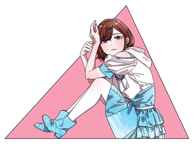 樹里さん(@chonaikankyoGJ )の
ファンアートを(勝手に)描きました

#シャニマス
#浅倉透
#樋口円香 