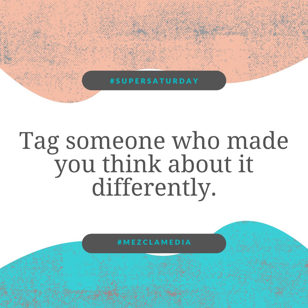 Sharing points of view, experiences, and realities, is central to why people communicate, and the power of that communication. Tag someone (or something) that changed your perspective recently and #supersaturday.

#inspirational #screenwriters #filmmaking #motivational