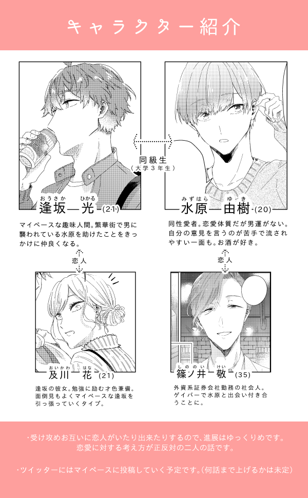 岬ねおん 新作 24時間カップル Bl 恋愛に冷めている男 恋愛体質だけど男運のない同性愛者 1 5 偶然路地裏で男に襲われている同級生を助けたら 彼が同性愛者だという秘密を知ってしまった攻めの話 大学生同士 連載もの T Co 岬ねおん 新作 24時間カップル Bl 恋愛に冷めている男 恋愛体質だけど男運のない同性愛者 1 5 偶然路地裏で男に襲われている同級生を助けたら 彼が同性愛者だという秘密を知ってしまった攻めの話 大学生同士 連載もの T Co