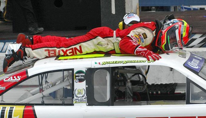 On this day in 2011, <a href="/hrichards20/">Homero Richards</a> scored his 8th career Corona Mexico Series win at Autodromo Potosino #NASCAR