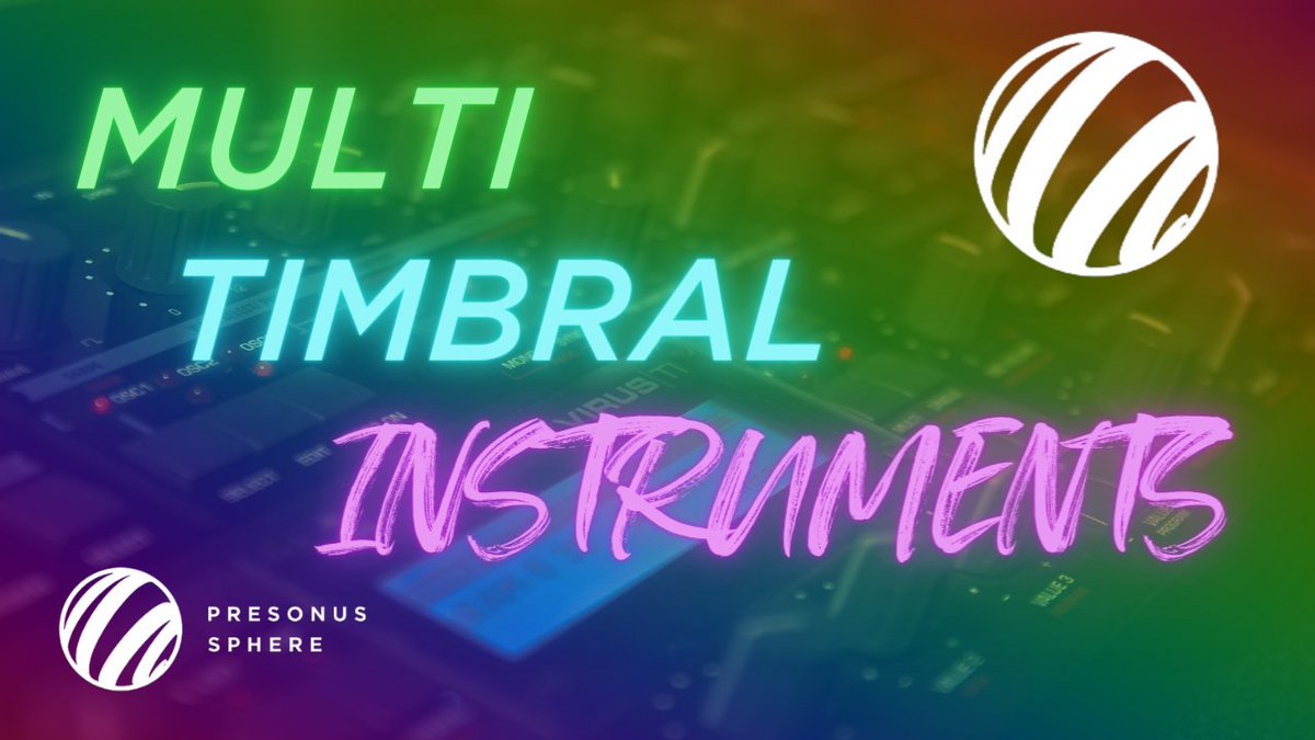 🌐  In this PreSonus Sphere Exclusive video, our Software Specialist Gregor Beyerle is going to share his experiences and workflow strategies when working with multi-timbral instruments in Studio One.

Watch now in PreSonus Sphere: bit.ly/2TWANw4