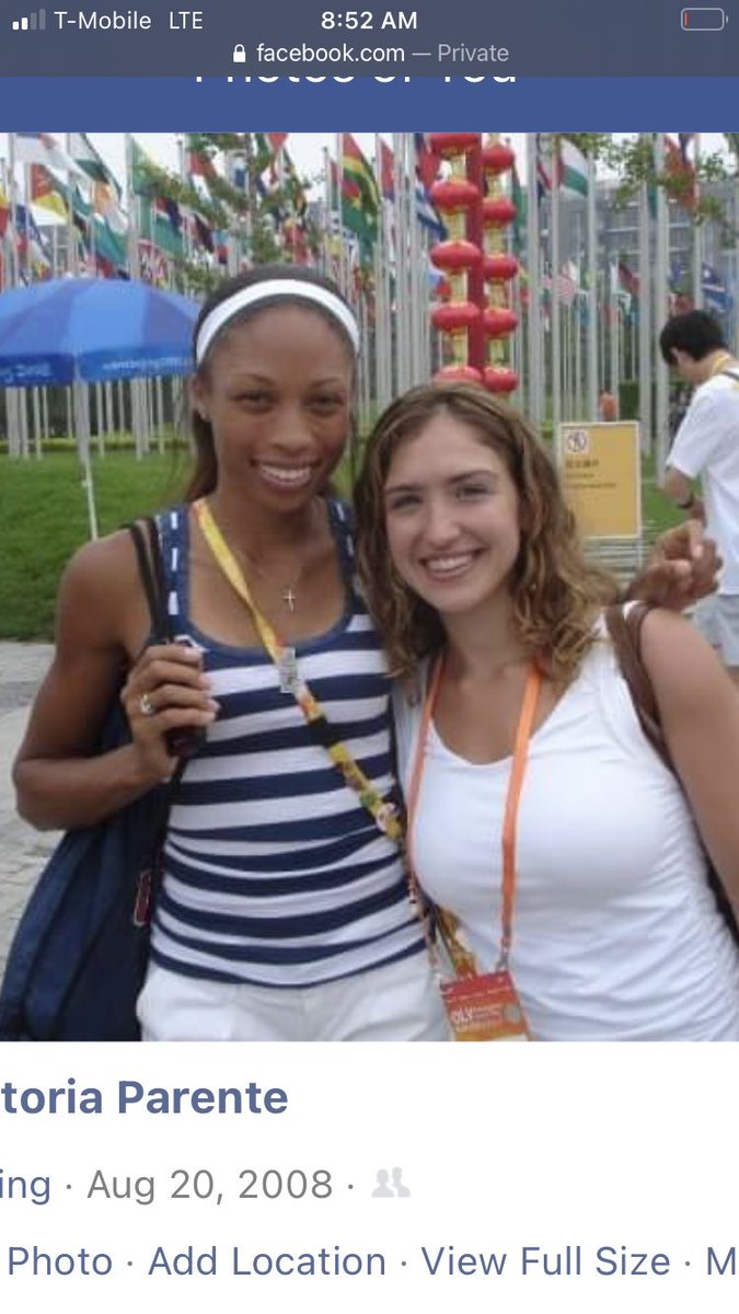 ParenteVicky's tweet photo. @allysonfelix congrats on a long successful career. #fastmama (photo from ‘08) https://t.co/uekaHZNwpD