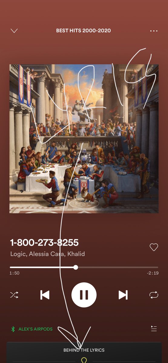 alexeimakes's tweet photo. @Spotify instead of showing “lyrics” tab why not show the actual lyrics? https://t.co/9pC9ZUJq22
