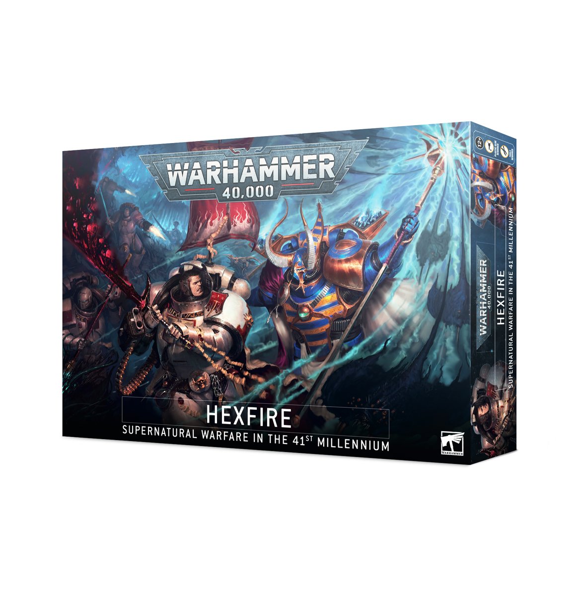 On Hexenfast, martial arcane might meets cabalist conspiracy as Castellan Crowe and his Purifiers face the servants of the Tzeentch.

Check out all the latest pre-orders at the link below

athenagames.com/collections/ga…

#norwichflgs #warhammer40000 #hexfire #bloodbowl #norwichlgs