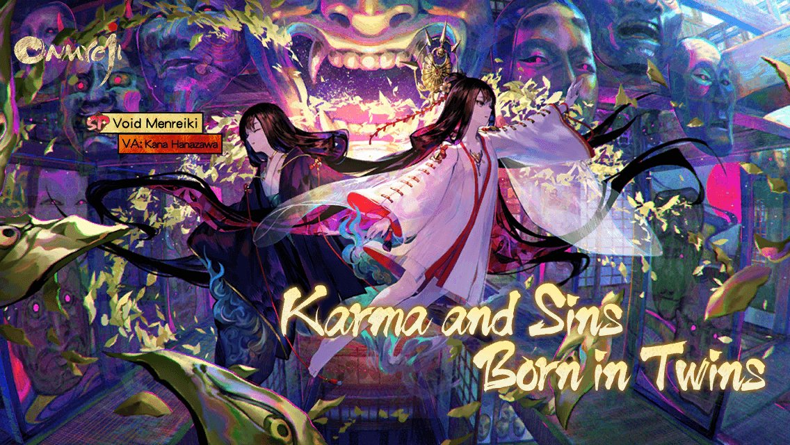 lenhungoc27's tweet photo. #Void Menreiki# Karma and Sins Born in Twins! Brand new SP shikigami Void Menreiki has arrived in Heian-Kyo! Come and form a pact with her! https://t.co/y3cRcMzBzq