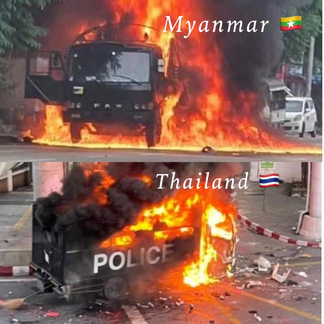 yunbyul_9398's tweet photo. Bullshit Dictatorship!!!
III 🇹🇭🤝🇲🇲
#MilkTeaAlliance #ม็อบ7สิงหา
#August7Coup #WhatsHappeningInMyanmar #WhatsHappeningInThailand
Pics fr_
https://t.co/LVPY0la0b5 https://t.co/T5vaSlsW7H