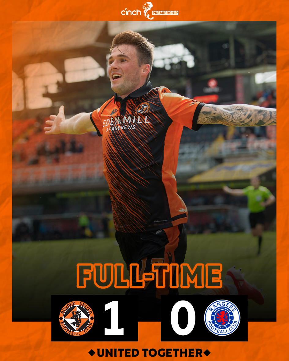 FT | UNITED 1 RANGERS 0 The first win of the season comes at Tannadice courtesy of Our Academy graduate JAMIE ROBSON! #DUFCLive