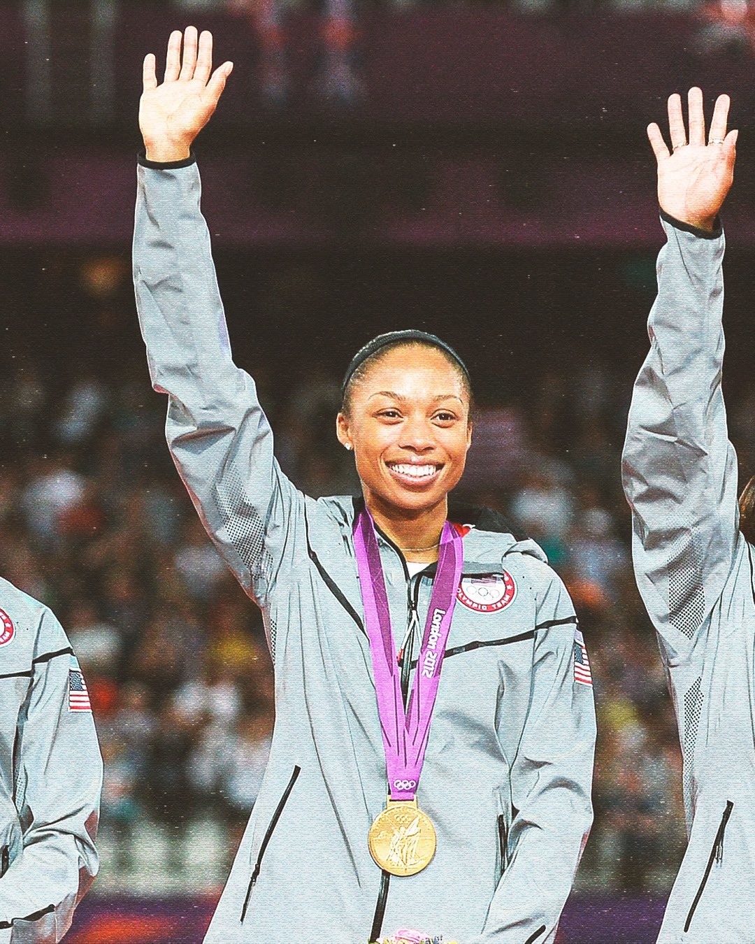 Allyson Felix at the 2012 London Olympics