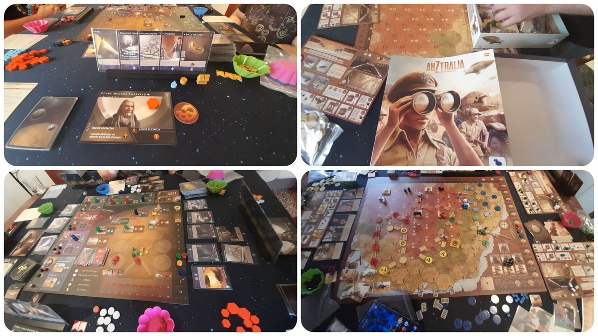 Javi_de_Nuln's tweet photo. Mañana de juegos ambientados en los desiertos... #DuneImperium de @Asmodee_Spain y #AuZtralia de @MasQueOca.

#juegosdemesa 
#desierto 
#Dune
#Arrakis 
#Cthulhu 
#Primigenios https://t.co/z9Ntc1phOW