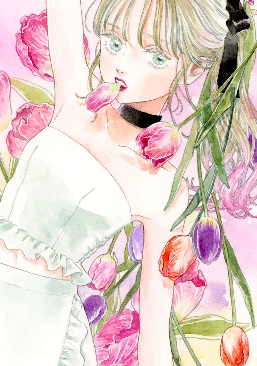 「🌷🌸 #花の日 」|miiiのイラスト
