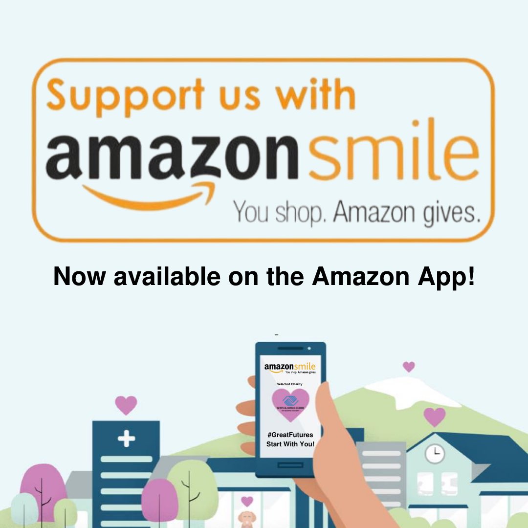 bgcmartincounty's tweet image. It’s easier than ever to support #GreatFutures in #MartinCounty with @amazonsmile, now in the @amazon App! Take 60 seconds to do this now:
💙 Select Boys &amp;amp; Girls Clubs of Martin County as your favorite charity (choose from Amazon’s Charity List here— smile.amazon.com/gp/clpf)