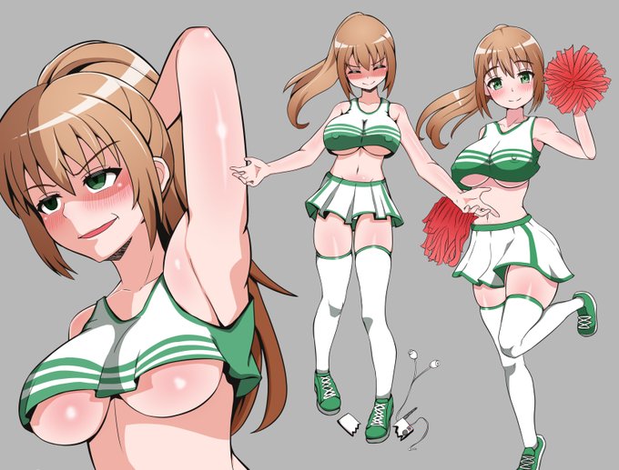 新キャラの幼馴染ちゃんです!(チア部)どうやら嫌な予感がして会場に直行した模様。後輩君と波乱の予感!? 