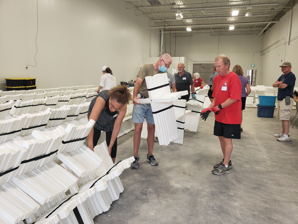 Sending out a big thank you to the great crew who came out yesterday to unload the 3500 crosses and set up the warehouse in preparation for the next month of "cross  prep" - what a great day and awesome volunteers!

#ThankYou #FieldofCrosses #YYCVolunteers #YYC #Calgary