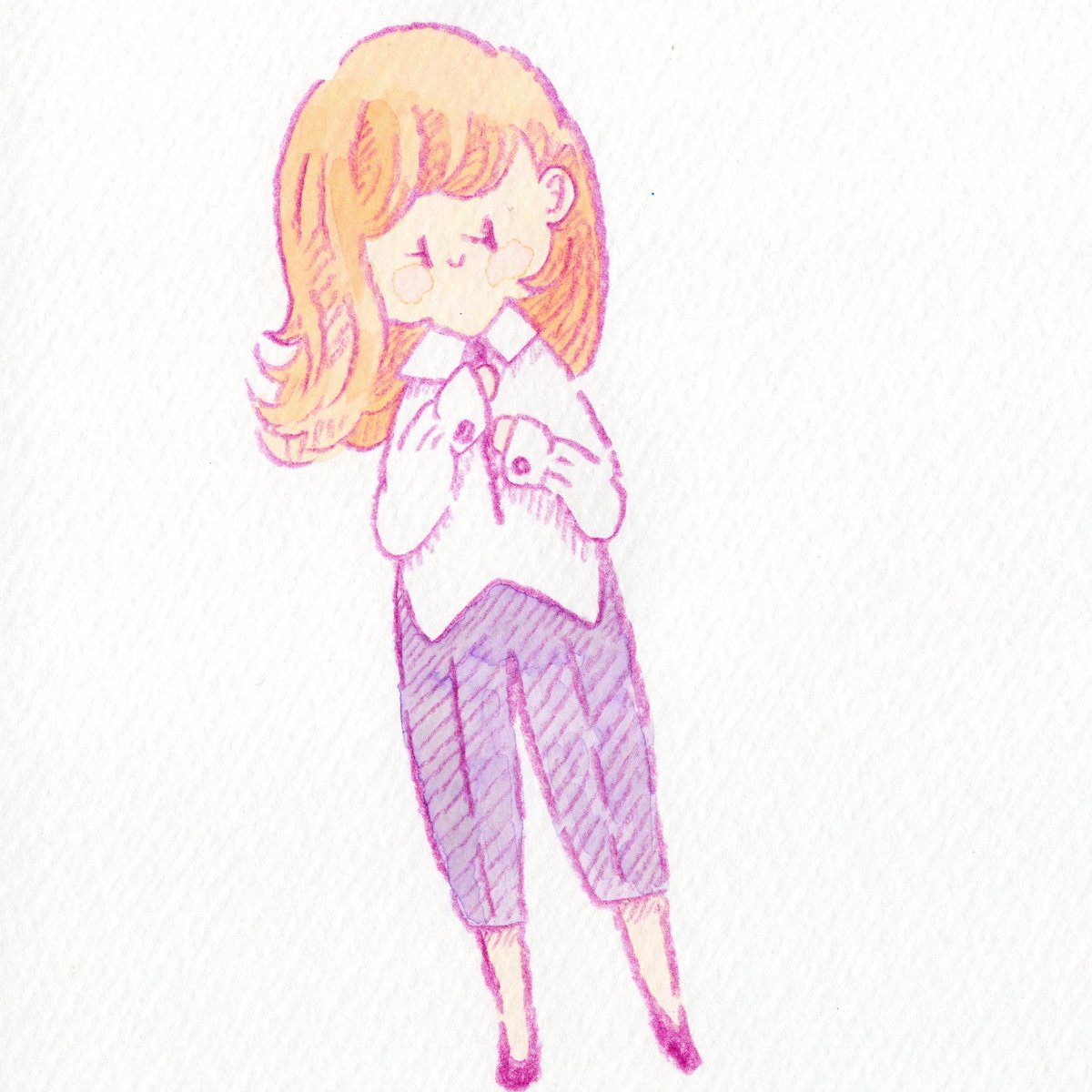 こち ネクタイ結ぶ 色鉛筆 色えんぴつ 万年筆インク イラスト いらすと お絵描き おえかき アナログ イラスト あなろぐいらすと ほんわかイラスト ゆるいイラスト 女の子イラスト ネクタイ こち ネクタイ結ぶ 色鉛筆 色えんぴつ 万年筆インク イラスト いらすと お絵描き おえかき アナログ イラスト あなろぐいらすと ほんわかイラスト ゆるいイラスト 女の子イラスト ネクタイ