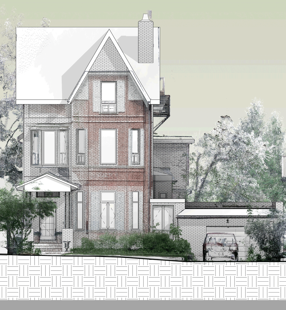 3dottawa's tweet photo. Using laser scan data, you can accurately model the existing conditions of a structure and with images from every scan setup, you can visually-confirm component materials. #laserscanning #torontoarchitecture #revitmodel #scantobim https://t.co/hS632M4C4F