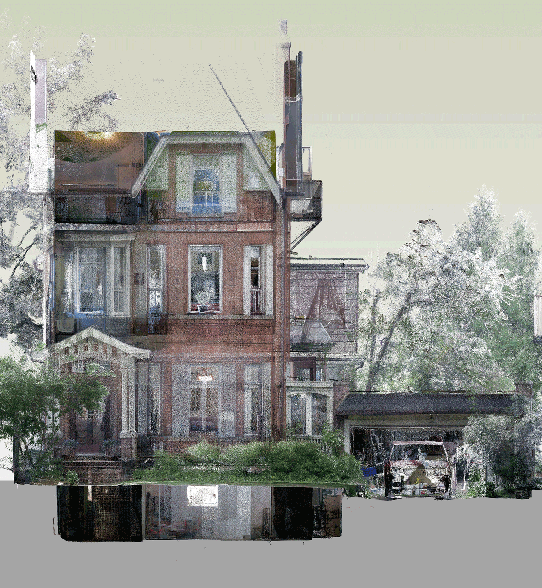 3dottawa's tweet photo. Using laser scan data, you can accurately model the existing conditions of a structure and with images from every scan setup, you can visually-confirm component materials. #laserscanning #torontoarchitecture #revitmodel #scantobim https://t.co/hS632M4C4F