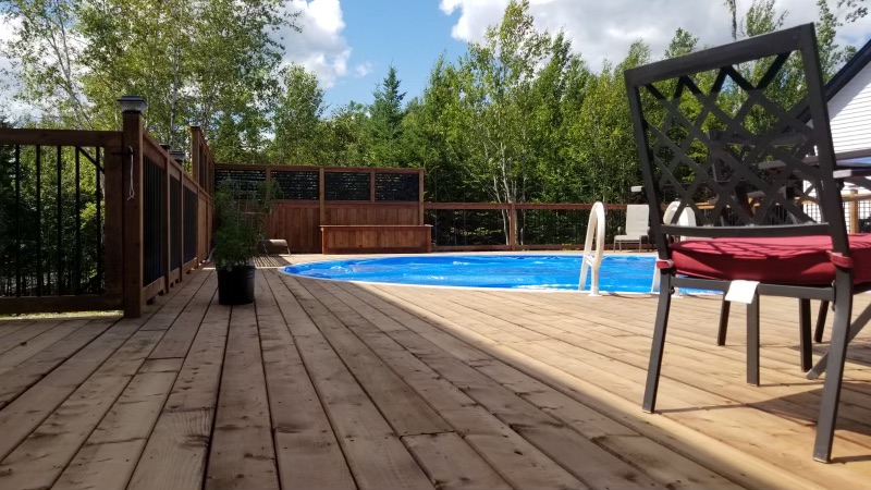 A few more pics of our latest deck project. Check out the finer details....they make ALL the difference! #garberconstruction #pooldecks #newpooldeck