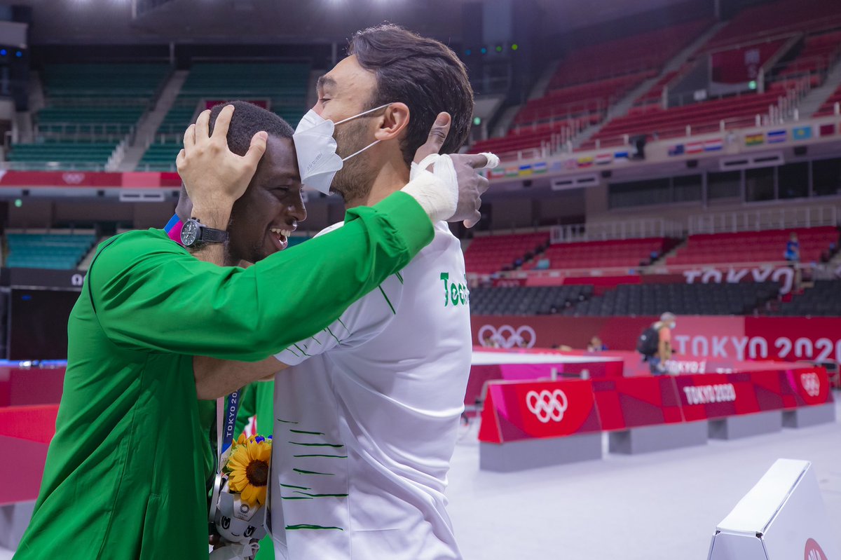 TeamSaudi's tweet photo. يســلم راســك @TareqAlhamdi 😍

#طوكيو2020
#كلنا_السعودية 🇸🇦 https://t.co/yXSsvVczss