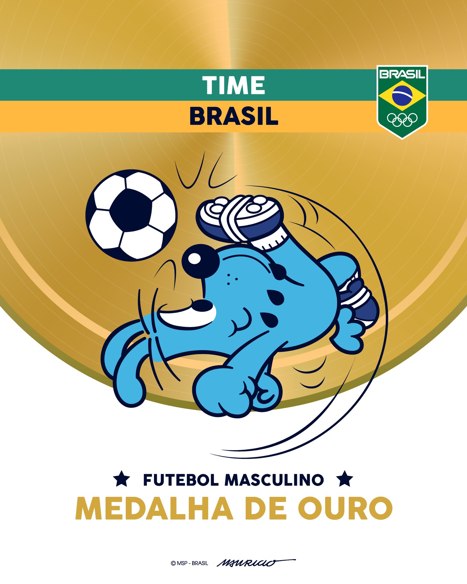 Brasil é bicampeão Olímpico no torneio masculino de futebol