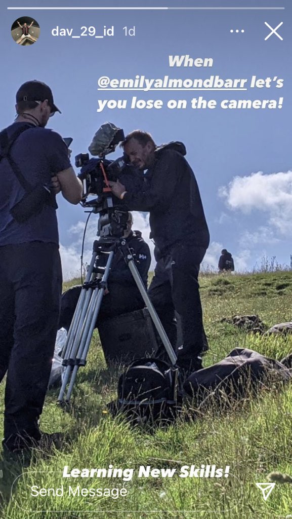#SanditonIsFilming 🎉
Cliff top work 👍🏻