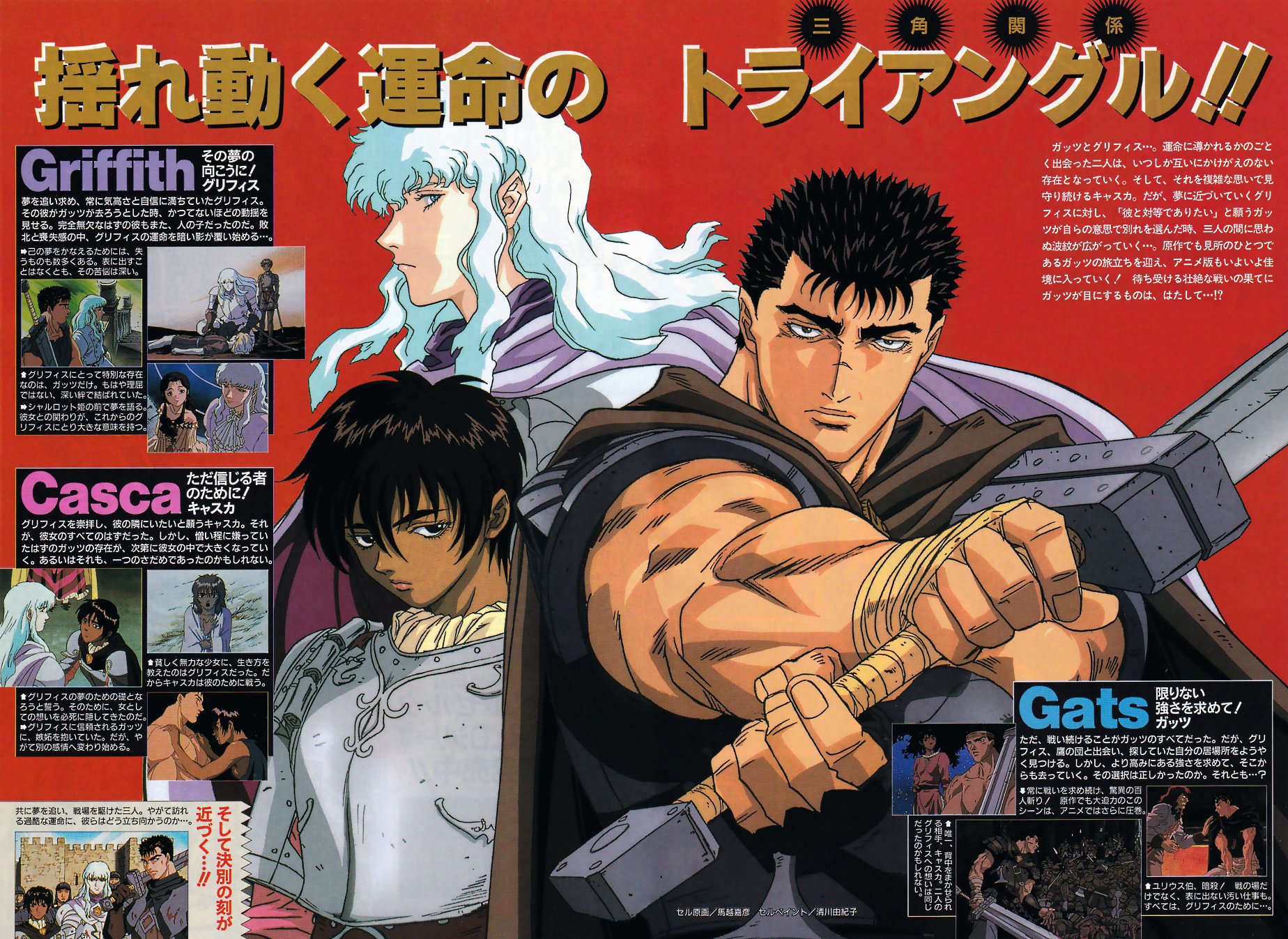Official artwork for the '97 anime : r/Berserk