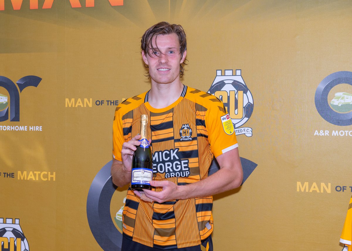 CambridgeUtdFC's tweet image. Your @ArMotorhomes Man of the Match. 🏆 #CamUTD