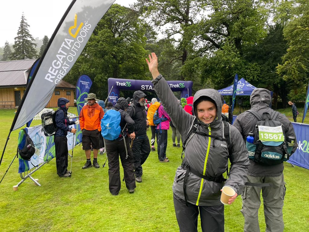 MissACockbain's tweet photo. 13 miles completed today in 4hr and 19 mins, such an amazing morning raising money for such an important charity, even if we did get a glimpse of nearly every weather possible! We have raised £310 for Alzheimer’s society 💪🏼🌟🥾🌿 https://t.co/ezvnqt9eqv