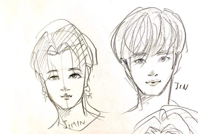 bts初描き
久しぶりのリアル寄り
ジンの前髪は気にしないで 