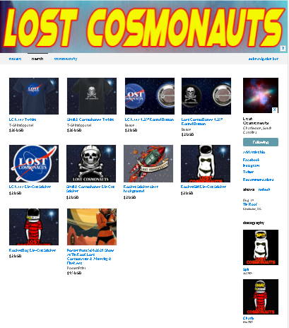CosmonautsLost's tweet photo. Searched the galaxy for the finest ingredients- finally Lost Cosmonauts #merchandise is here!🚀
👉https://t.co/xxAZMWA95Q
#lostcosmonauts #newmerch #newmusic #merchdrop #itcamefromouterspace #spacebusters #spacejam #indiemusic #chsmusic #chs #supportlocalmusic #chslocal #lunartik https://t.co/S5ESKckQ5Y