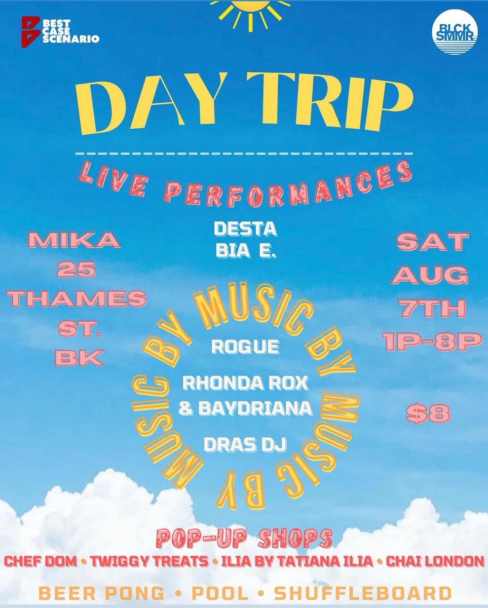 _Ilia's tweet photo. Catch a vibe with us today in BK! 🌞✨
 #SWIPE for info! https://t.co/I2GdiFR3dY