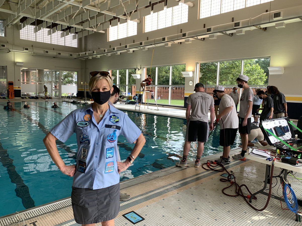 “We’re not gonna solve the worlds problems if we don’t come together.” - Jill Zande, regarding the Team Missions this morning during the 2021 MATE ROV World Championship #watergame #MATEROV #MATE2021