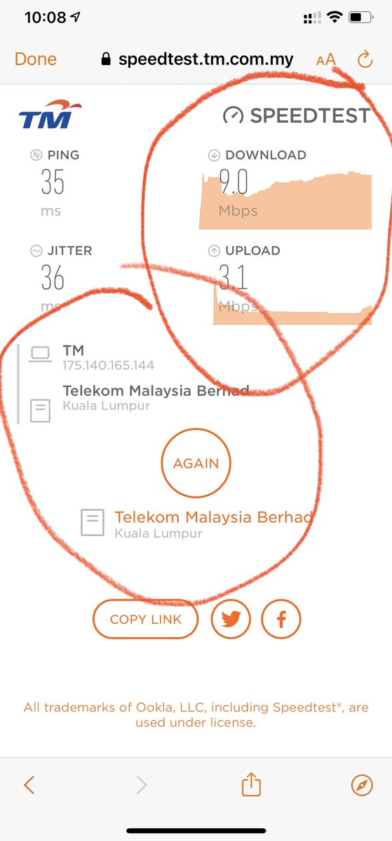 Syafiee_Ali's tweet photo. Dear @unifi do refer to pics below; subscription vs speed test (this has been explained and complaint so many times):

Care to explain?
p/s: yet if we are a bit late on monthly payment, they ‘hunt’ you down and continuous calls/sms/emails as if we owe them RM100k https://t.co/BjurmzFYeX