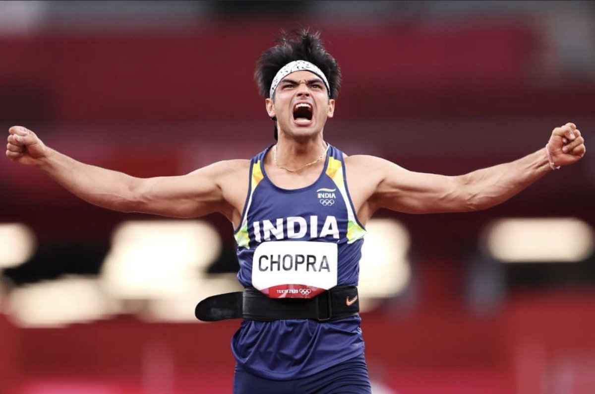 First Gold for India at Tokyo olympics as Javelin Thrower Neeraj Chopra wins. Thank You for making India proud🙏🏻🙌🏻

#Olympicsindia #Olympics2020 #NeerajChopra