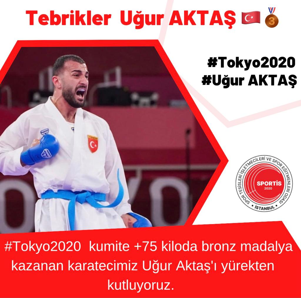 Sportis12's tweet photo. Ülkemize #olimpiyatoyunlarında kumite +75 kiloda bronz madalya kazandıran milli karatecimiz #uguraktas ı tebrik ediyoruz.🇹🇷👏 #olimpiyatoyunları #tokyo2020 #bronzmadalya #sporisletmecileri #esnafodası https://t.co/faKoXffYKD