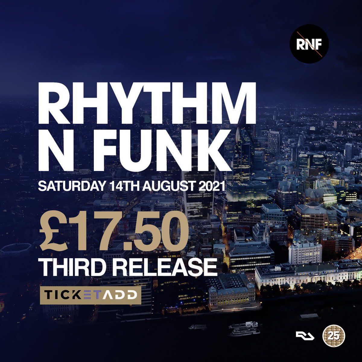 Tickets moving fast one week to go, 

ticketadd.com/e/191/rhythm-n…

Less then 30 left 

<a href="/DJSUPAD/">DJ SUPA D</a> <a href="/unclefeva/">Dj Feva</a> <a href="/djGavinPeters/">Gavin Peters</a> <a href="/jromePR/">J'ROME</a> <a href="/djma1/">MA1</a> <a href="/dogtaniaun/">Dogtaniaun</a>